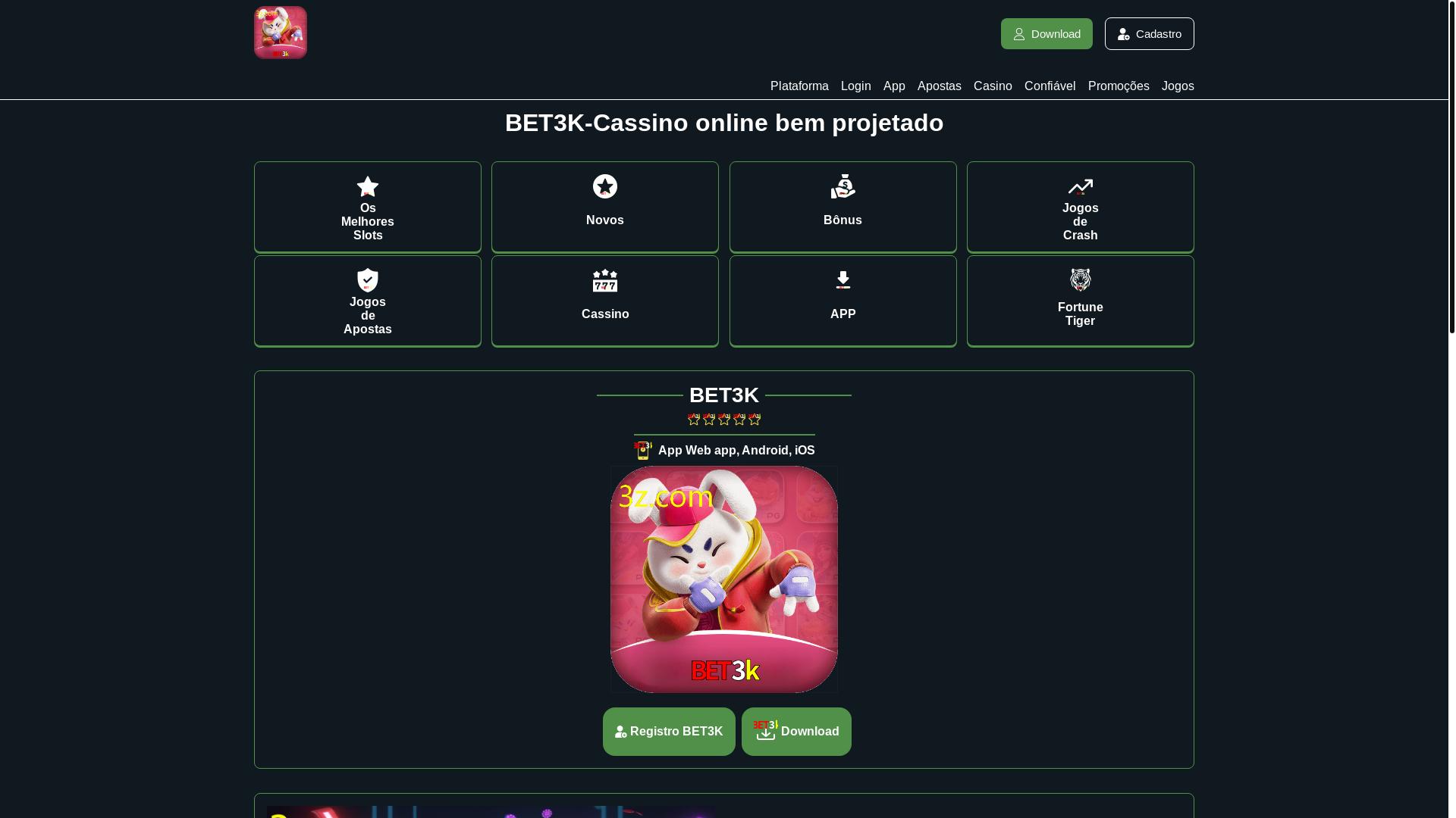 website screenshot of https://bet3k-1f.com/