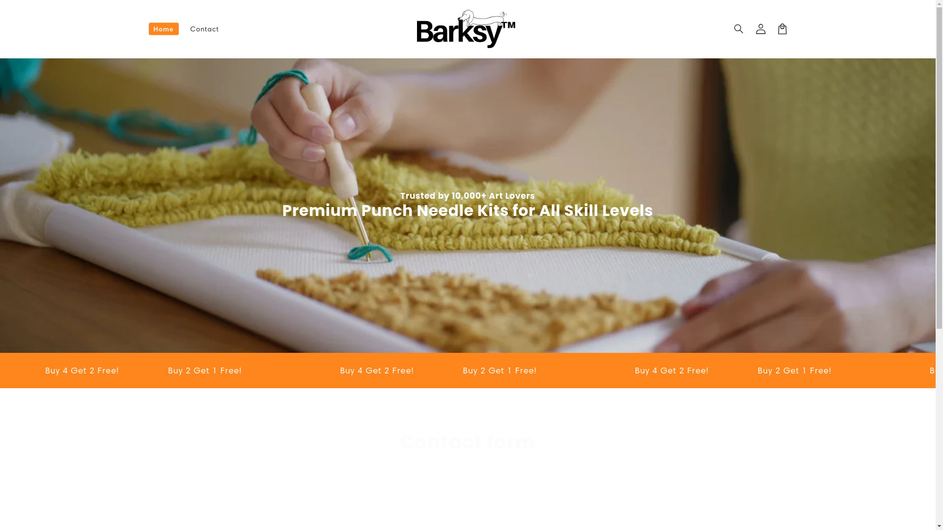 website screenshot of https://getbarksy.co/