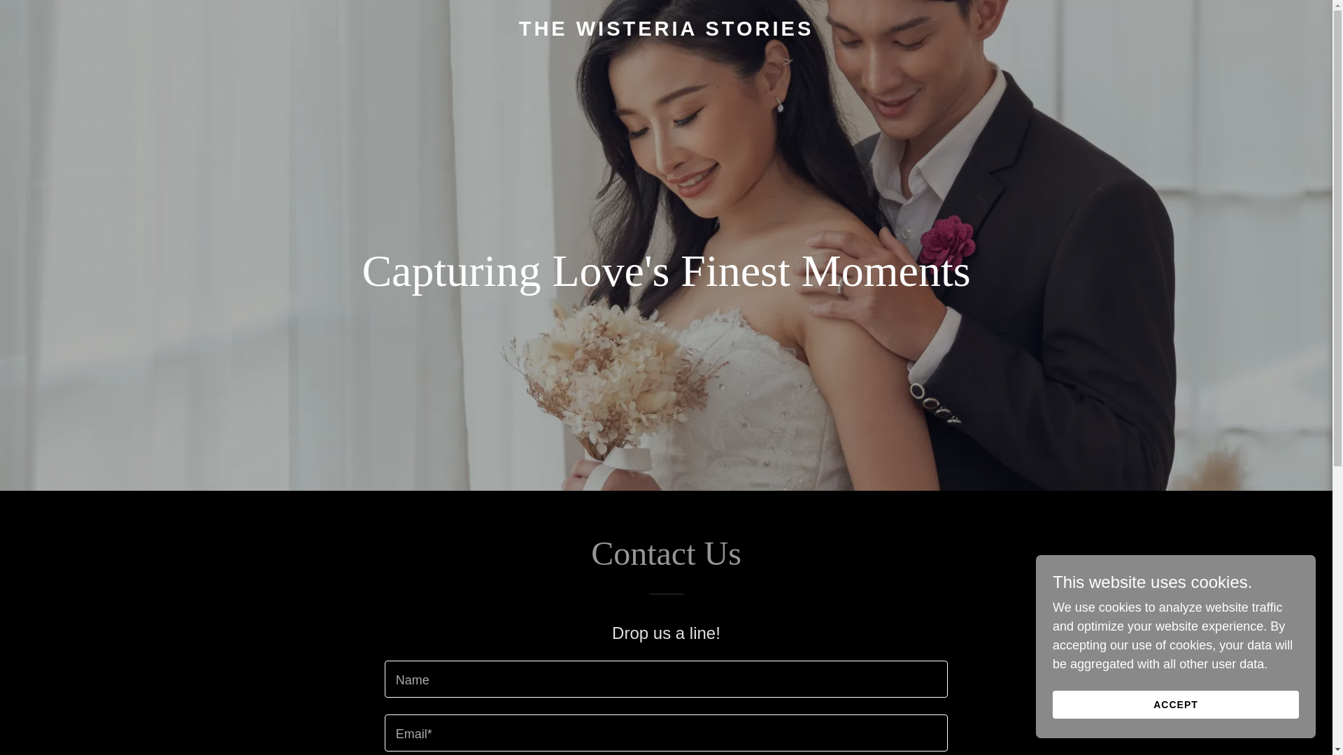 website screenshot of https://thewisteriastories.com/