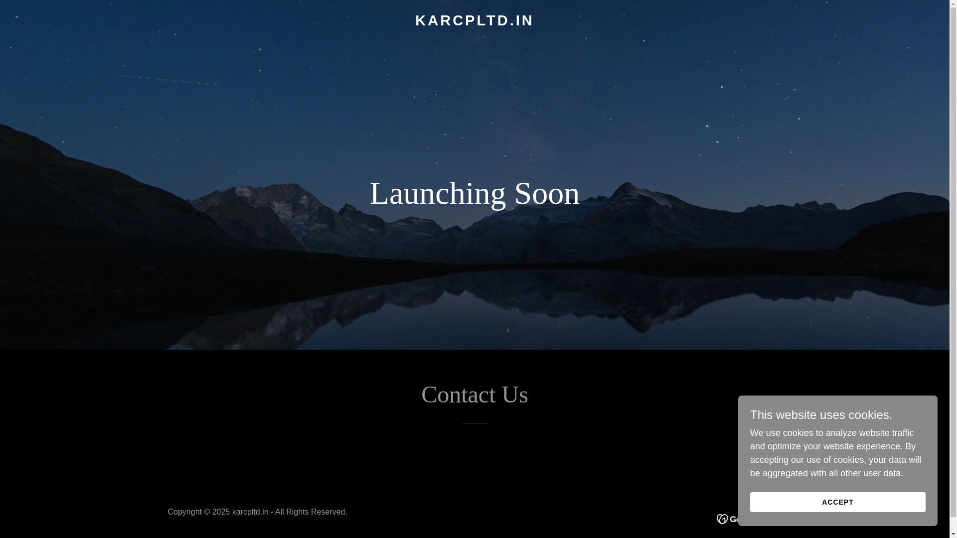website screenshot of https://karcpltd.in/