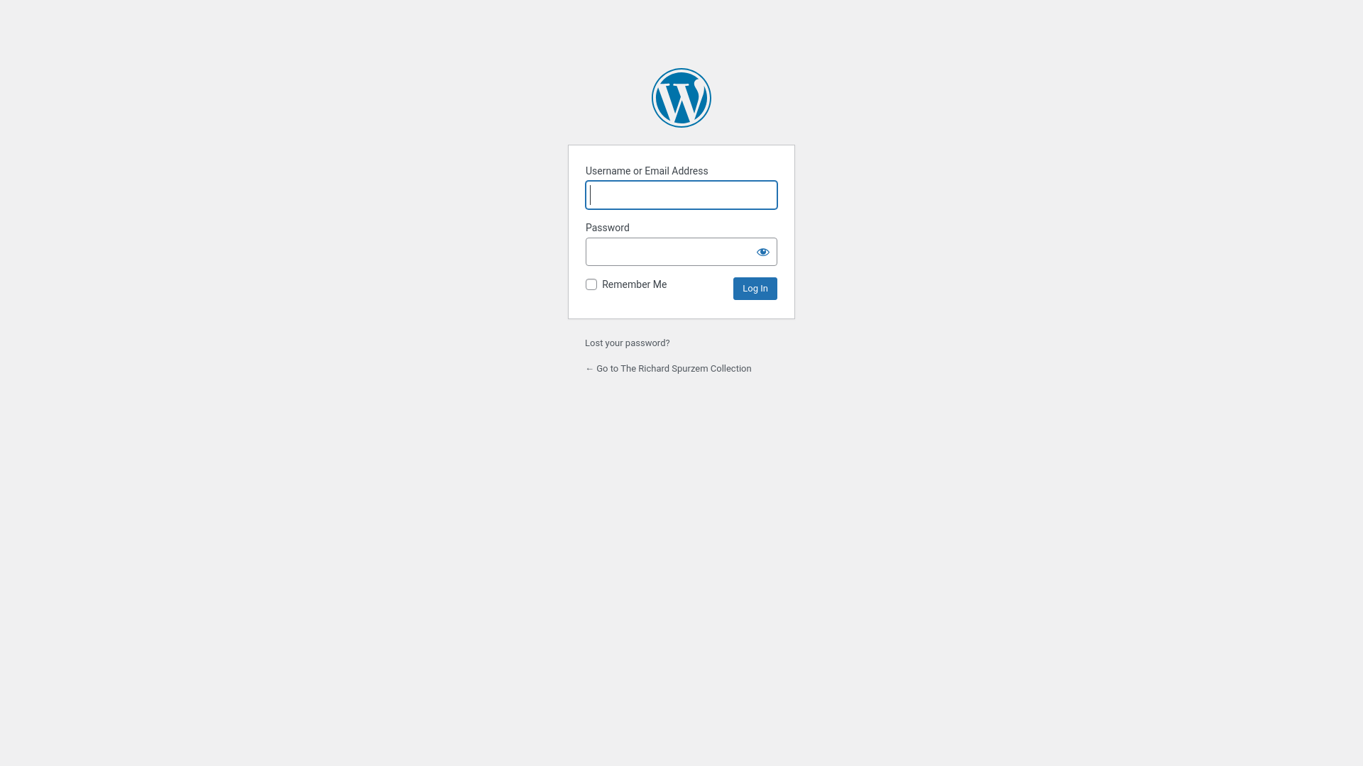 website screenshot of https://spurzemcollection.com/