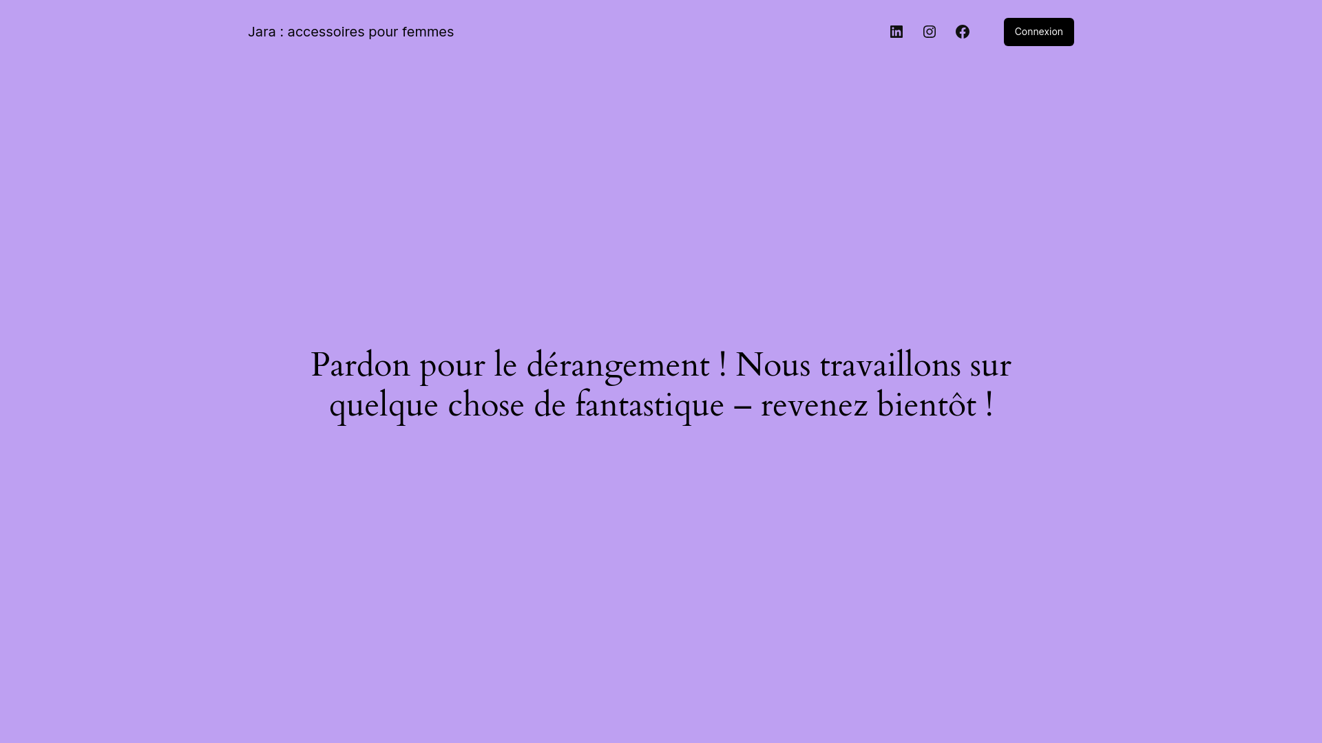 website screenshot of https://jara.sn/