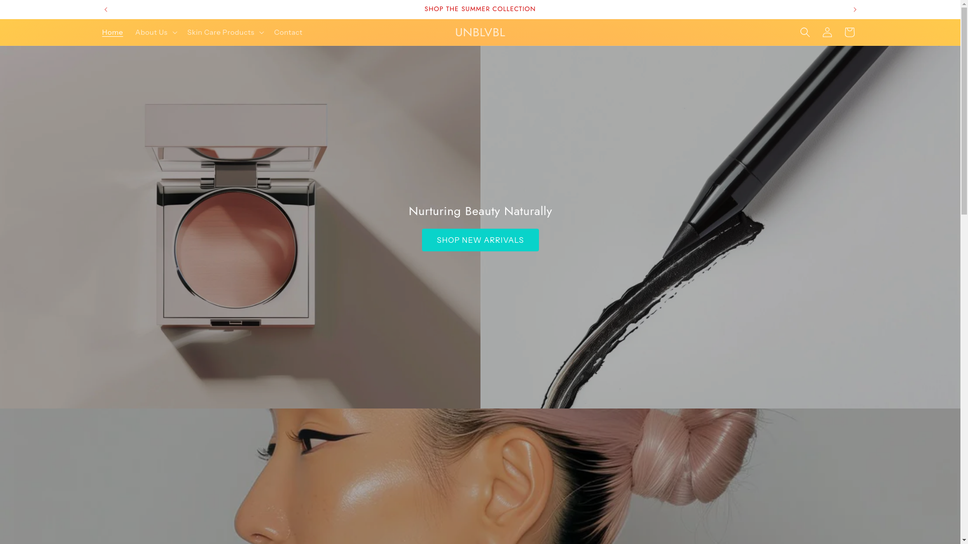 website screenshot of https://unblvbl.com.au/