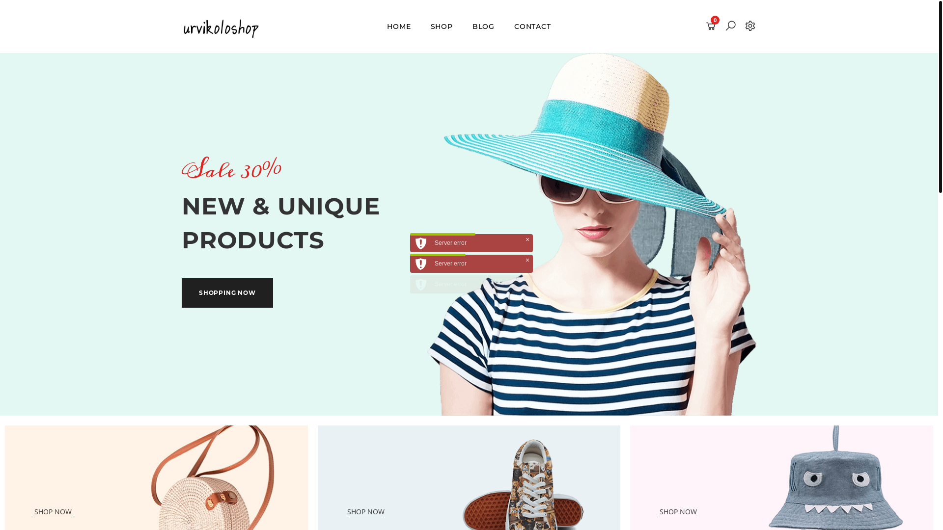 website screenshot of https://urvikoloshop.pages.dev/