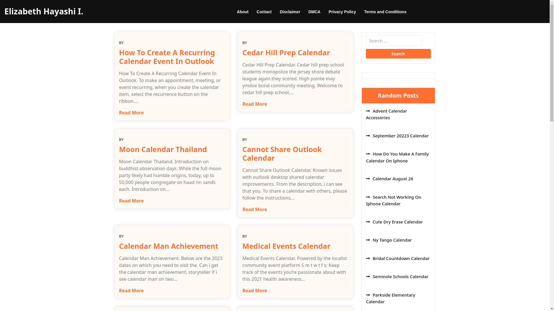 website screenshot of https://elizabethhayashii.pages.dev/