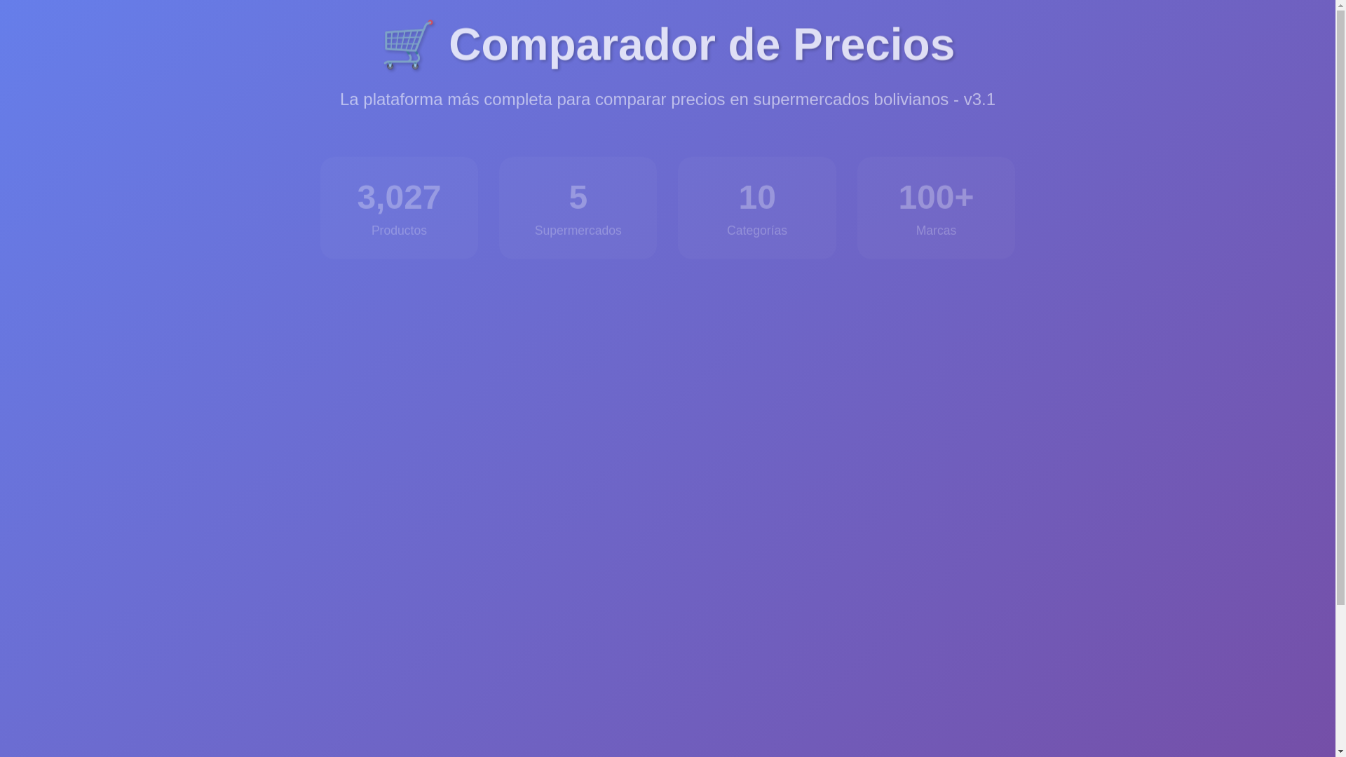 website screenshot of https://comparador-precios-bolivia.pages.dev/