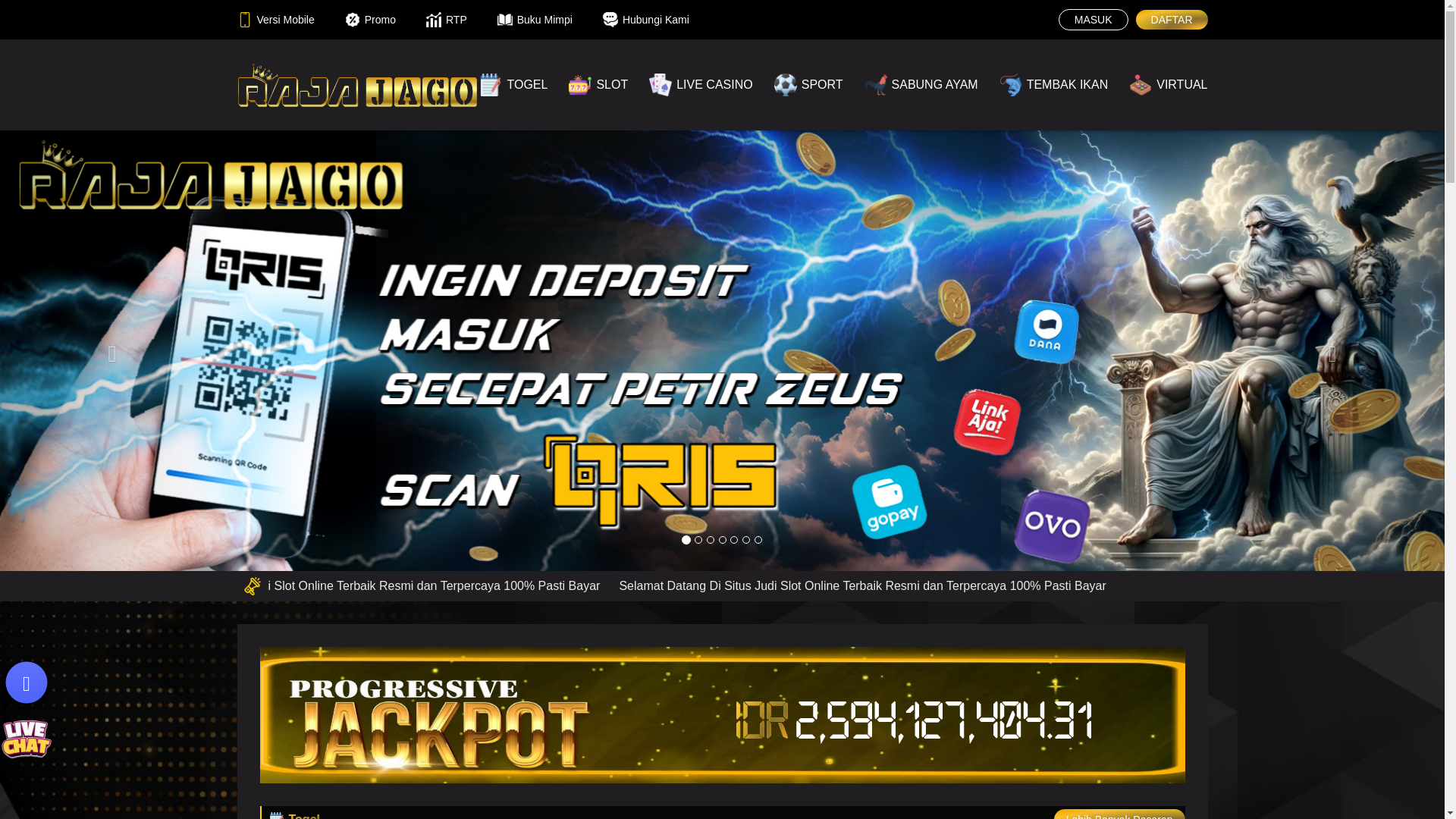 website screenshot of https://rajajagohoki.com/