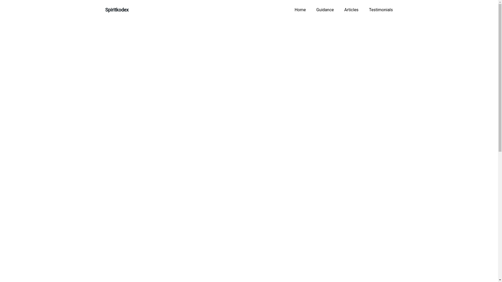 website screenshot of https://spiritkodex.com/