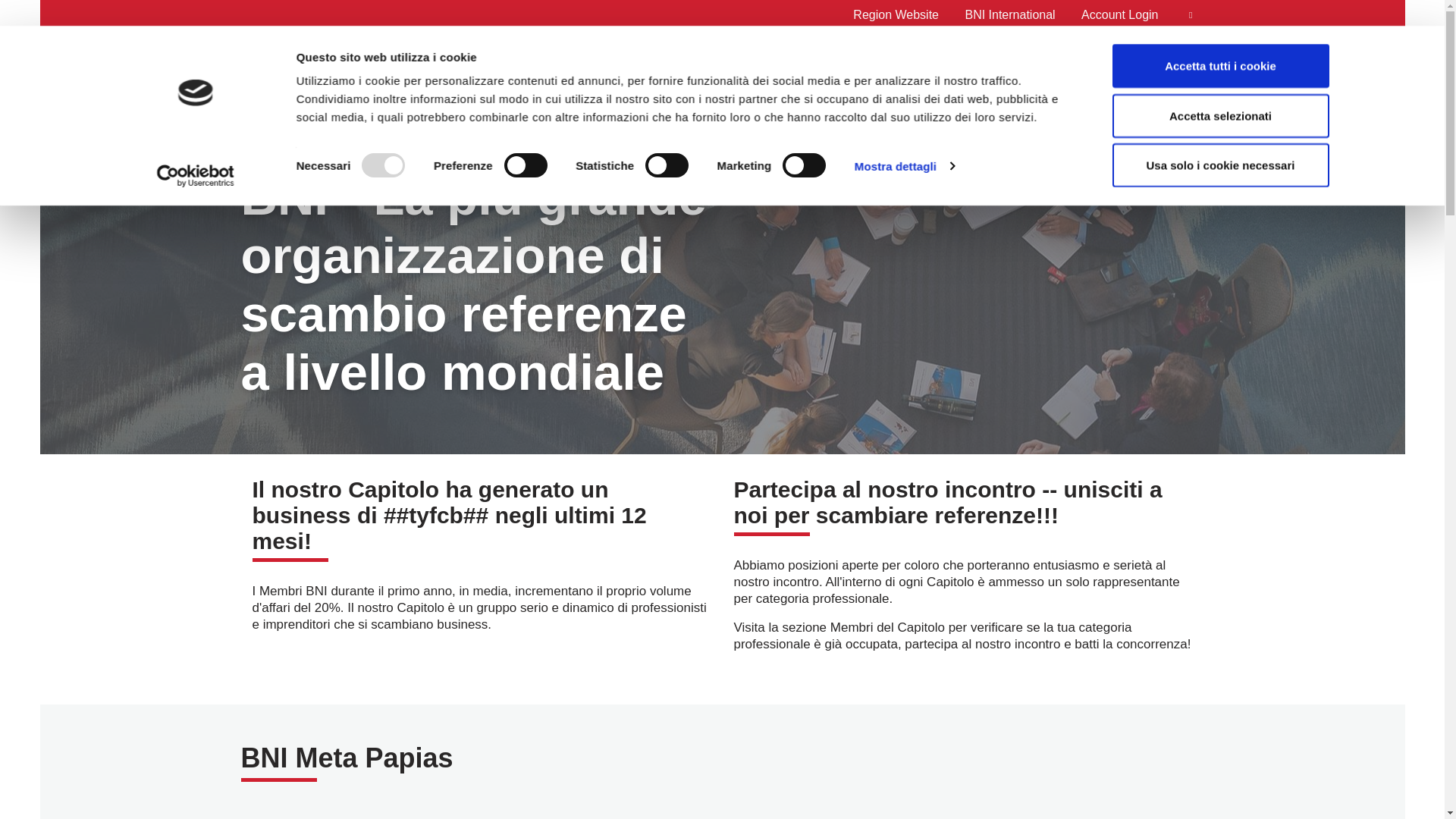 website screenshot of https://networkingpavia.it/