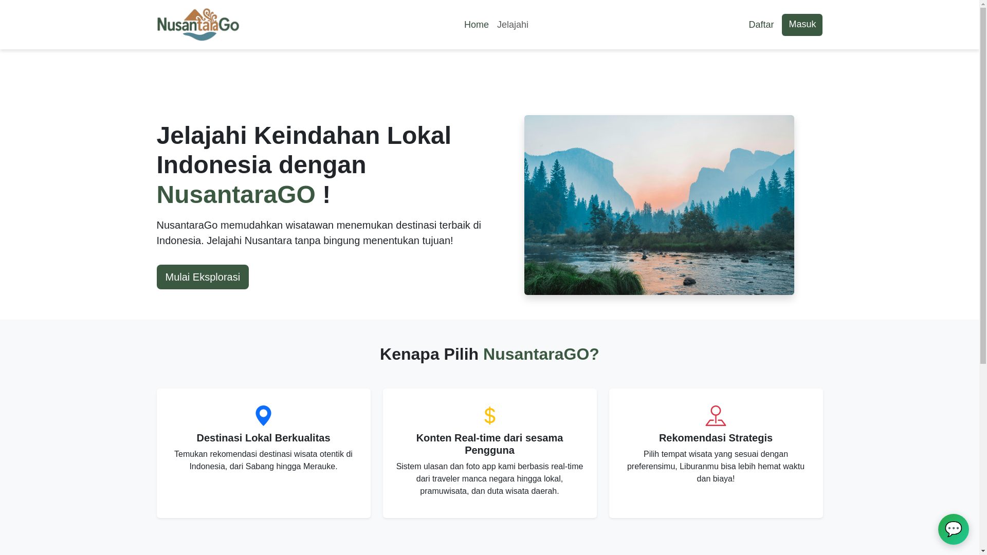 website screenshot of https://nusantarago.pages.dev/