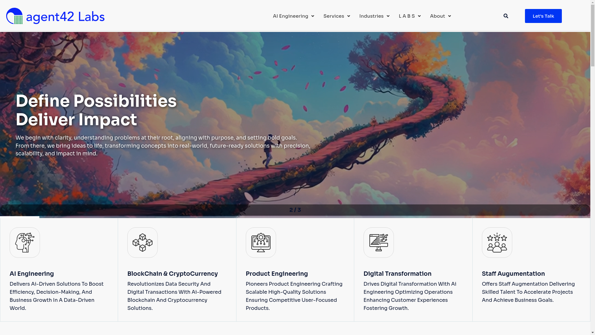 website screenshot of https://agent42labshq.com/