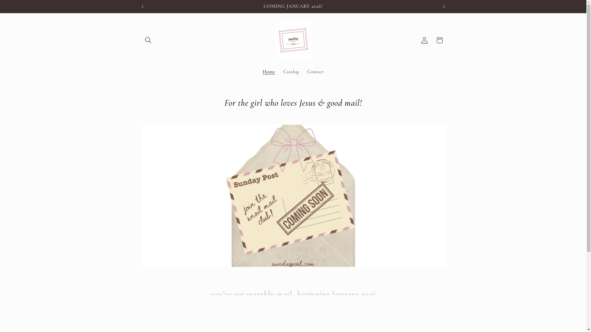 website screenshot of https://joinsundaypost.com/