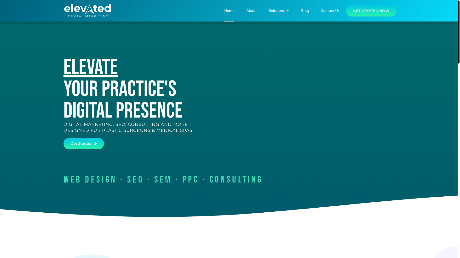 website screenshot of https://elevatedmedlead.info/