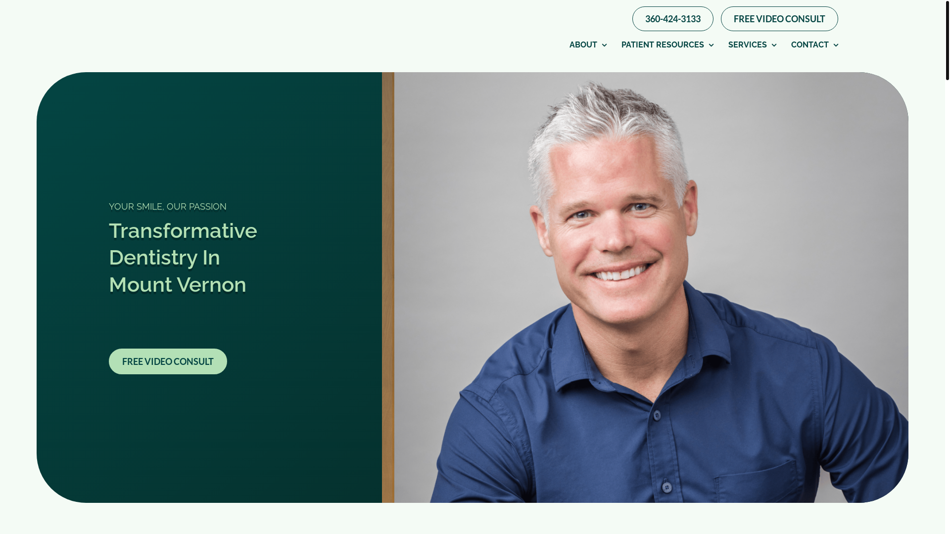 website screenshot of https://thinkperryfamilydentistry.com/