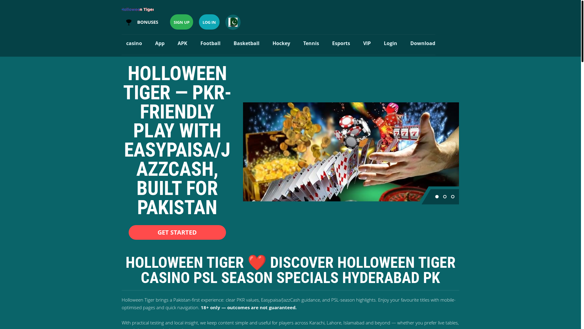 website screenshot of https://holloweentigeri.com/