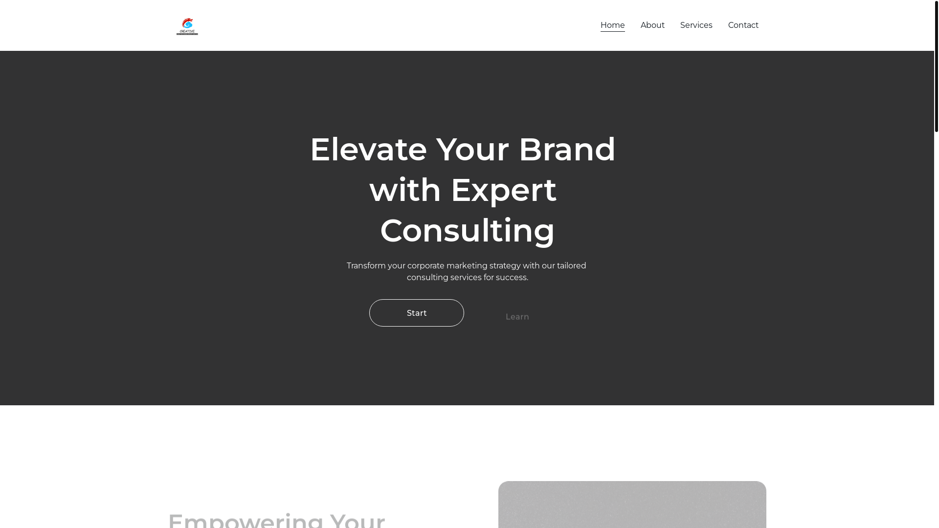 website screenshot of https://creativeconsulting.shop/