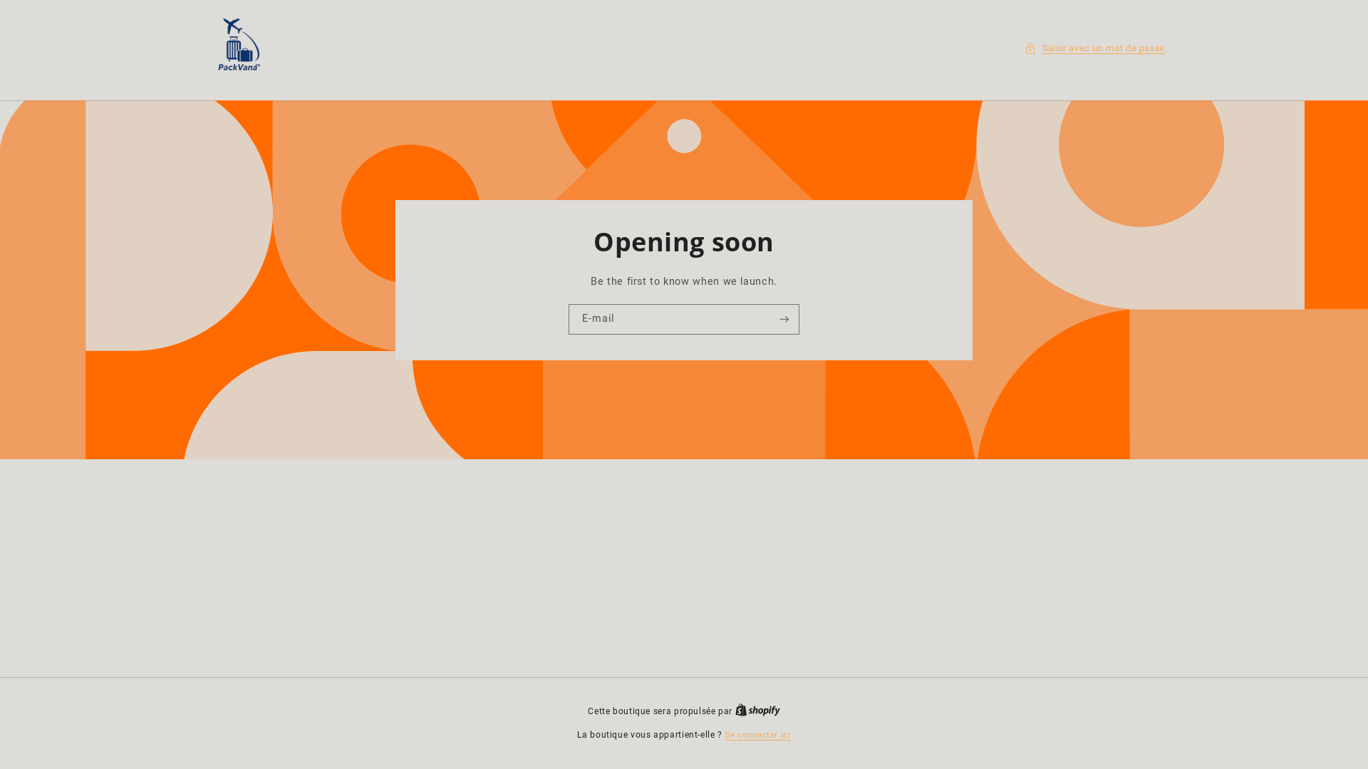 website screenshot of https://packvana.store/