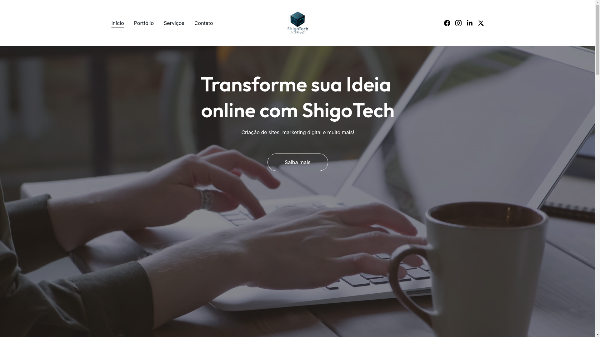 website screenshot of https://shigotech.com.br/