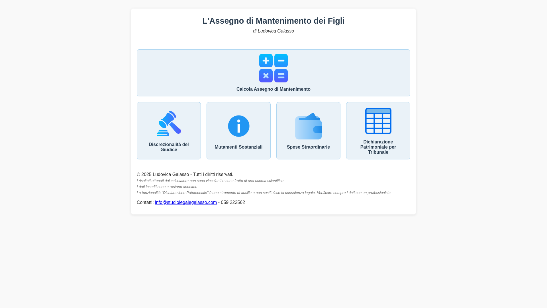 website screenshot of https://ilmantenimento.pages.dev/