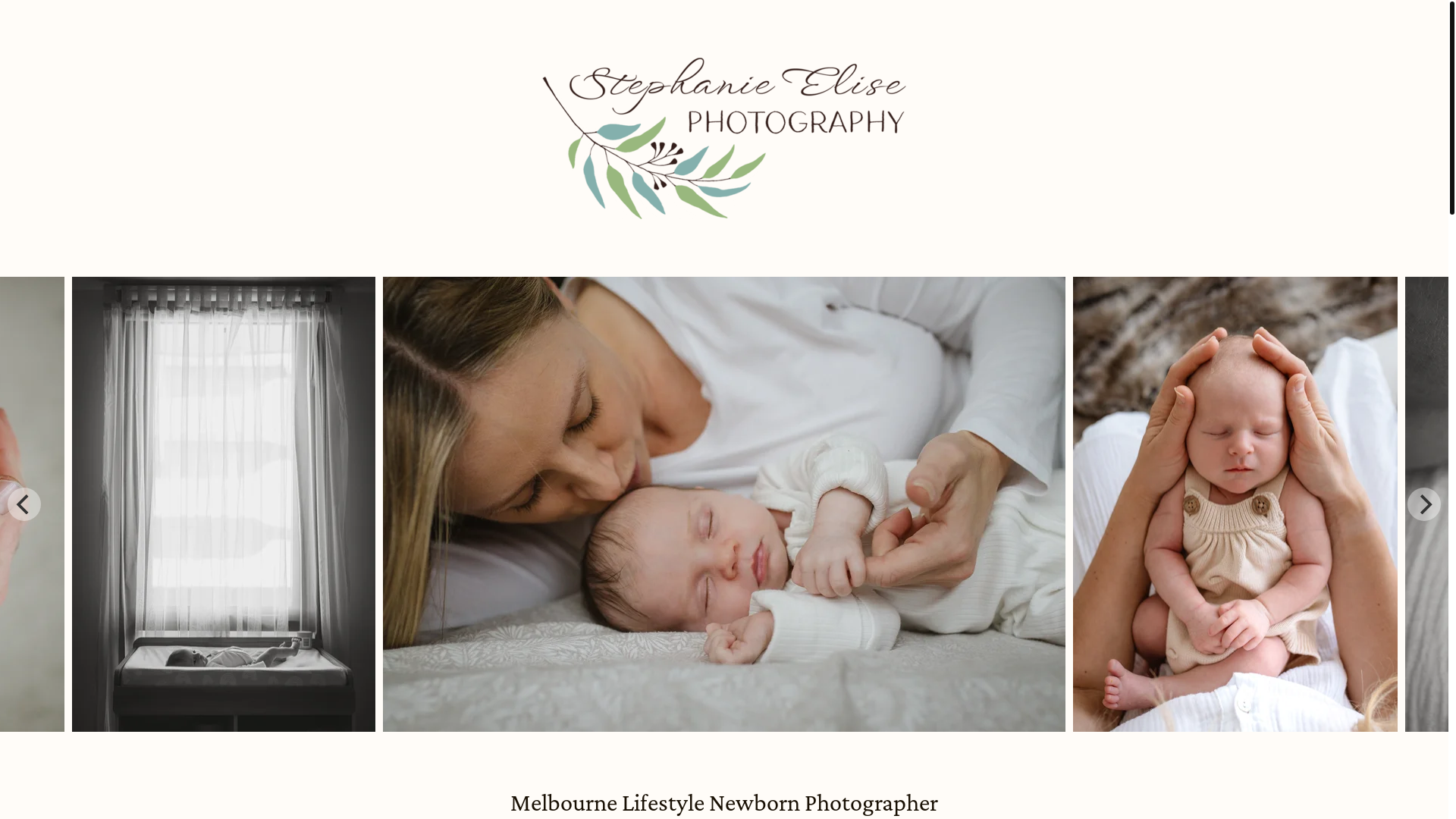 website screenshot of https://stephanieelisephotography.pages.dev/