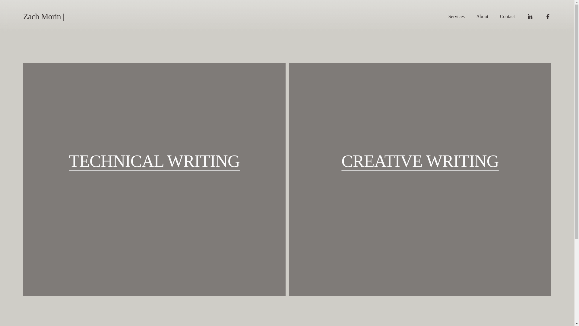 website screenshot of https://zachmorin.org/