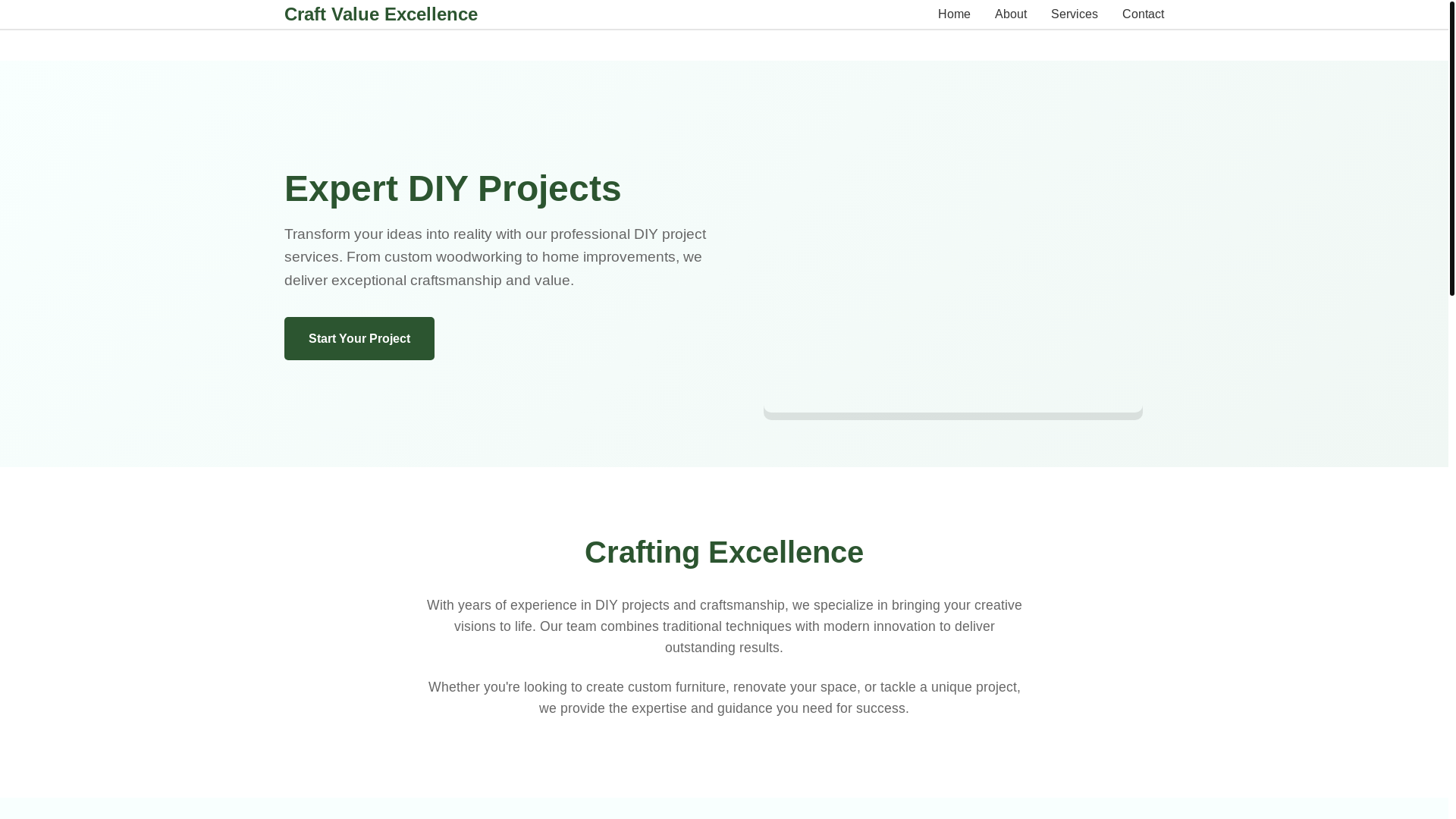 website screenshot of https://craftvalueexcellence.cyou/