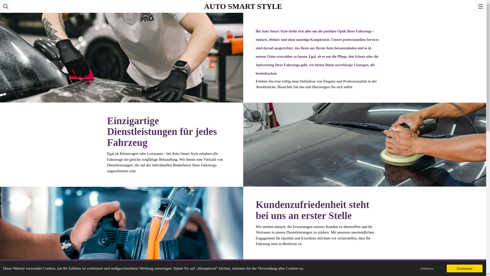 website screenshot of https://autosmartstylekfz.com/