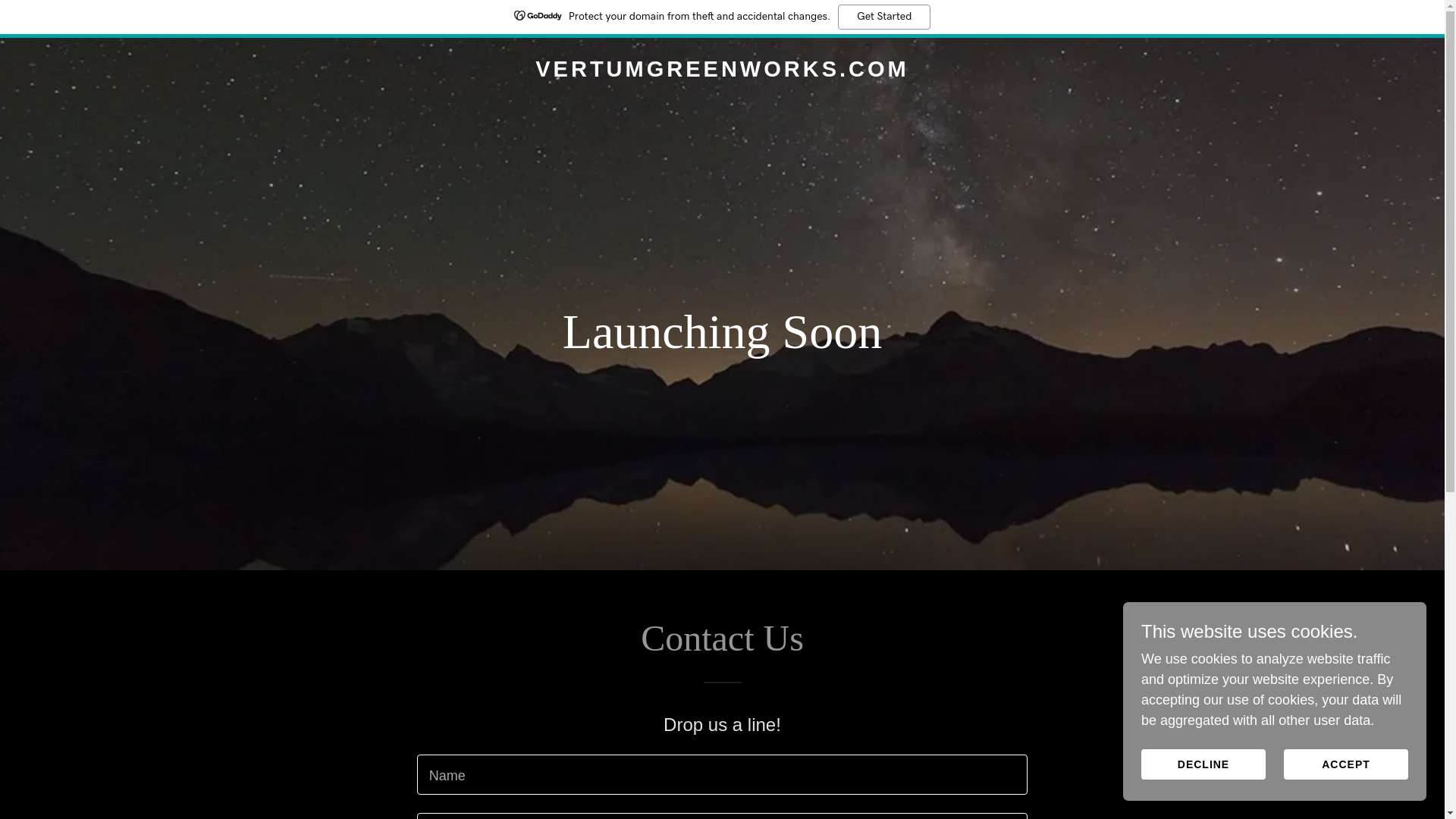 website screenshot of https://vertumgreenworks.com/