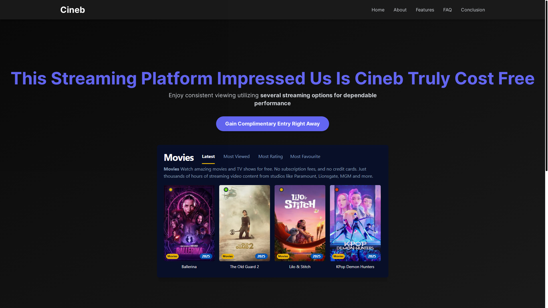 website screenshot of https://cineb-9ohp.pages.dev/
