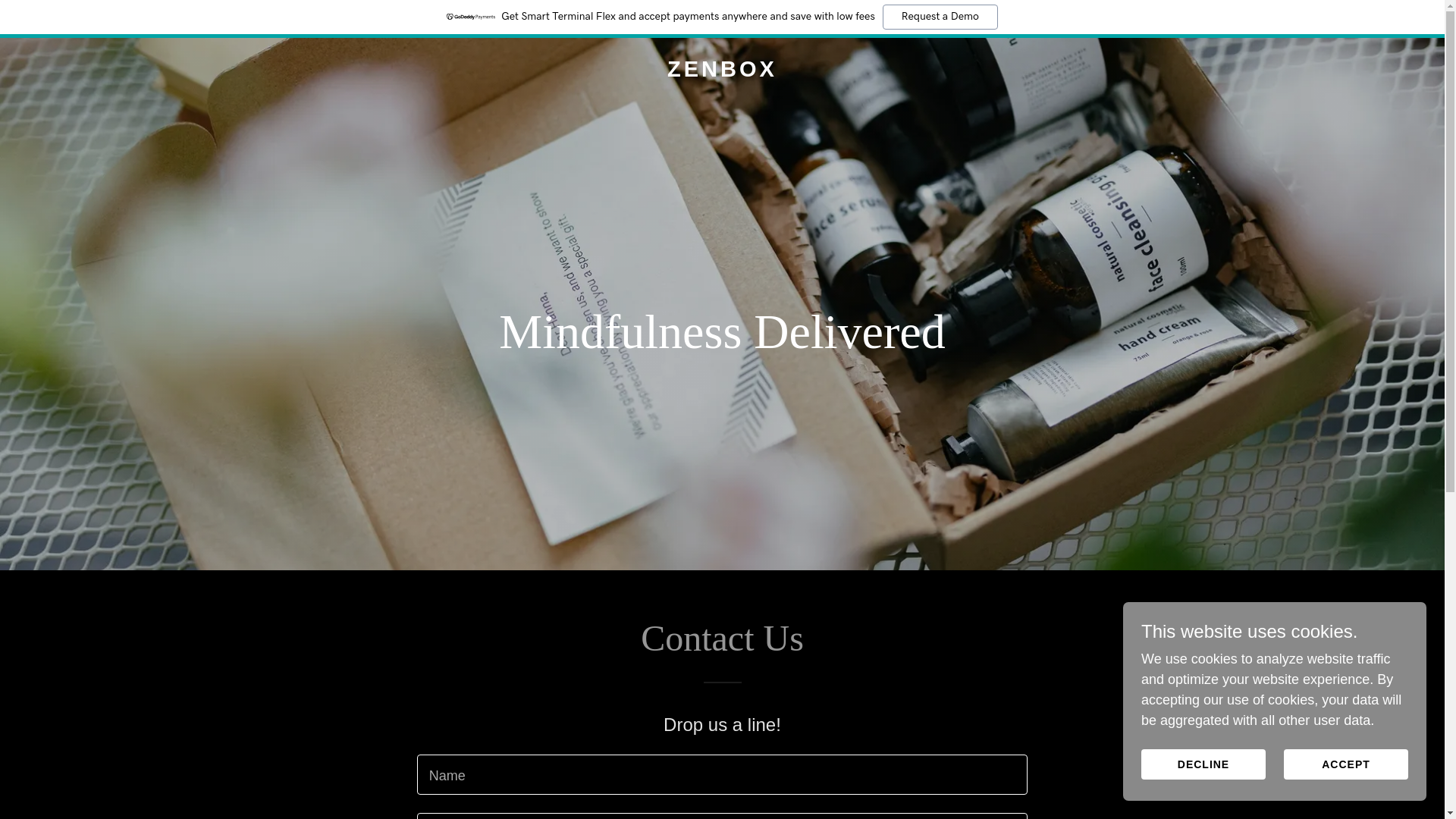 website screenshot of https://zenbox.club/