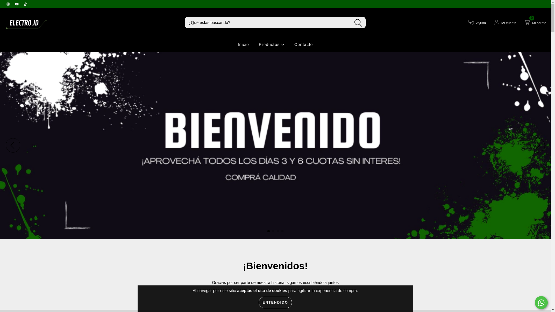 website screenshot of https://electrojd.com.ar/