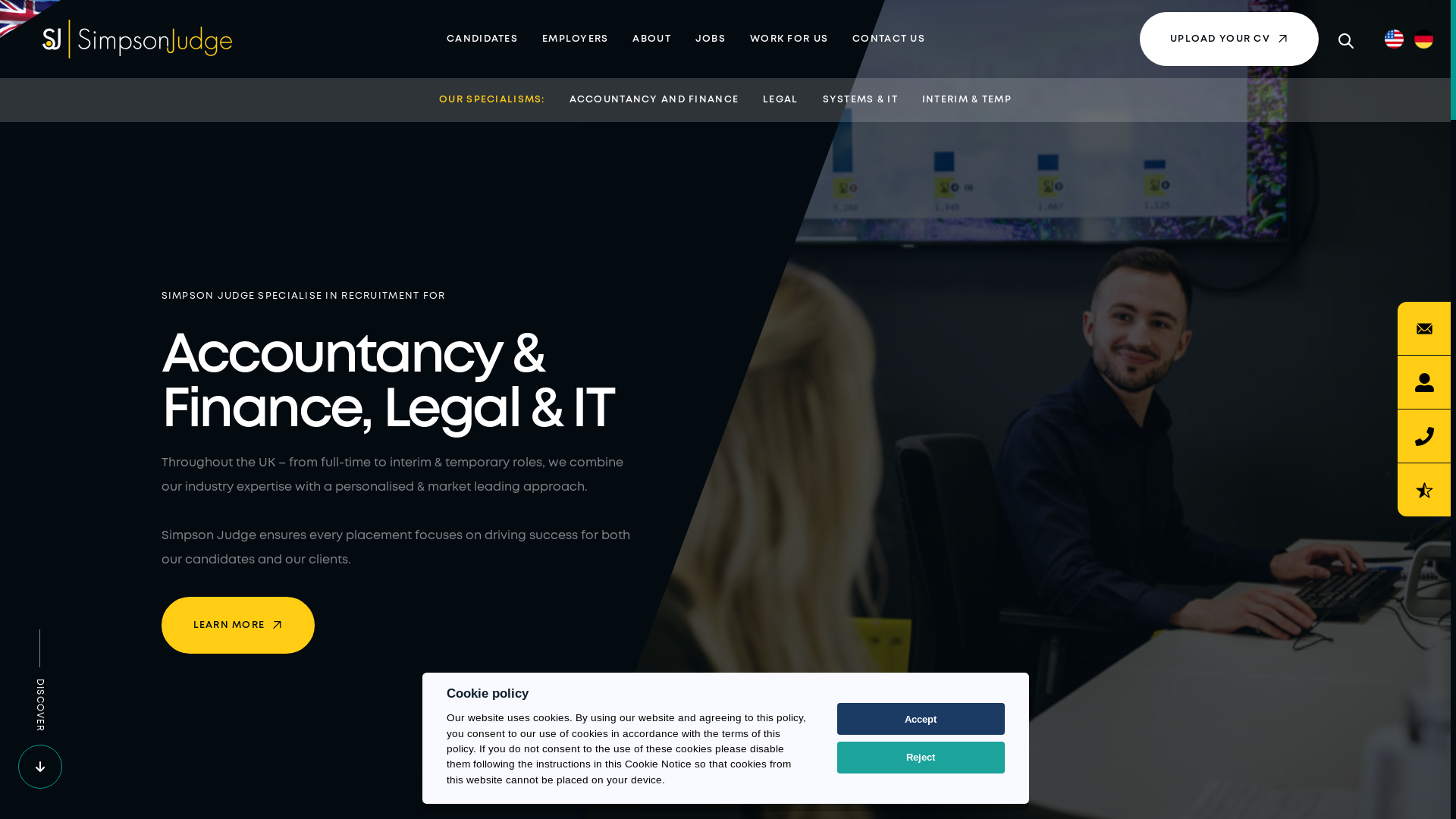 website screenshot of https://getsimpsonjudgesystems.com/