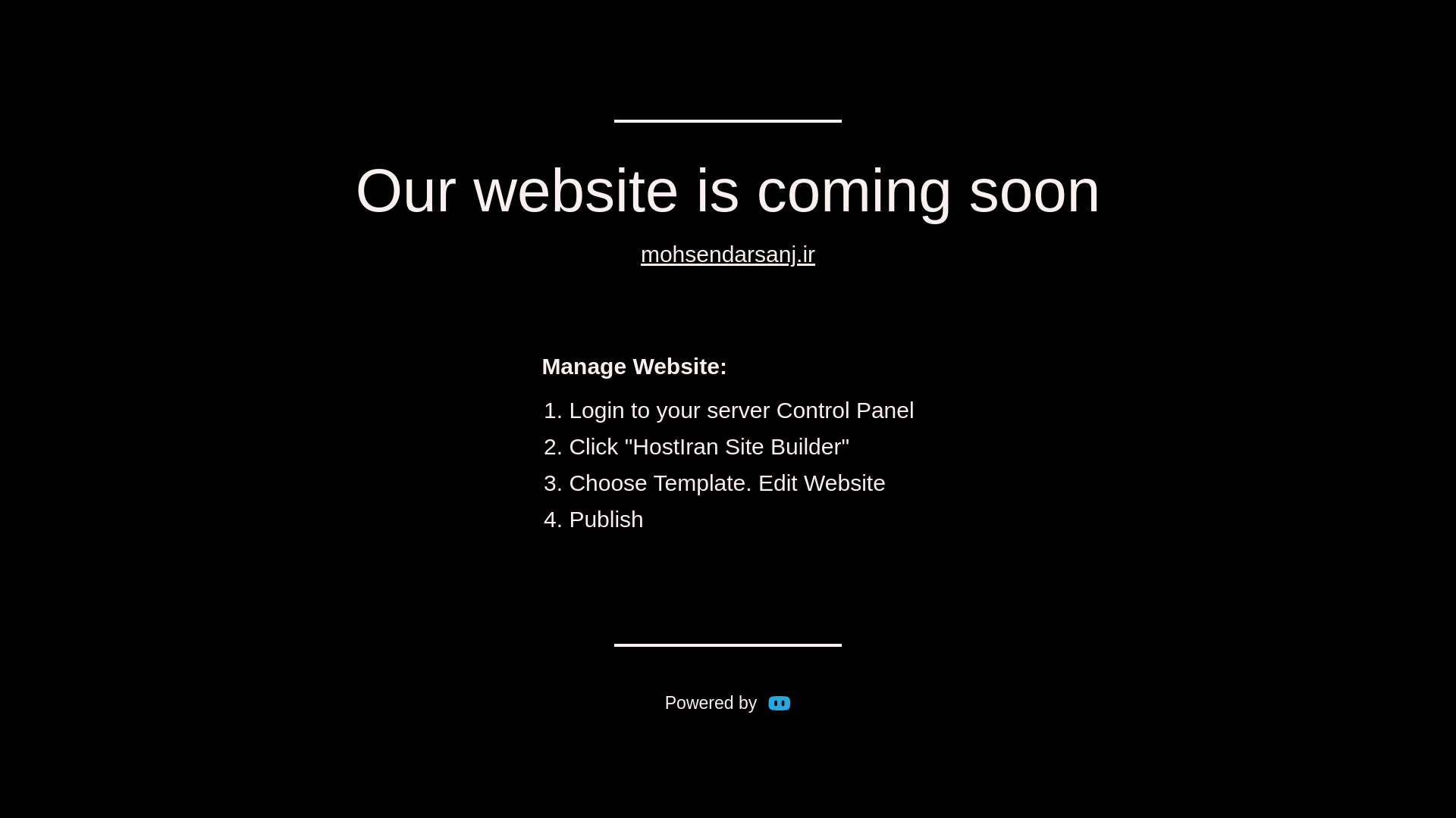 website screenshot of https://mohsendarsanj.ir/