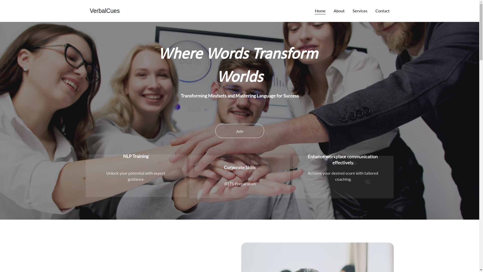 website screenshot of https://verbalcues.org/