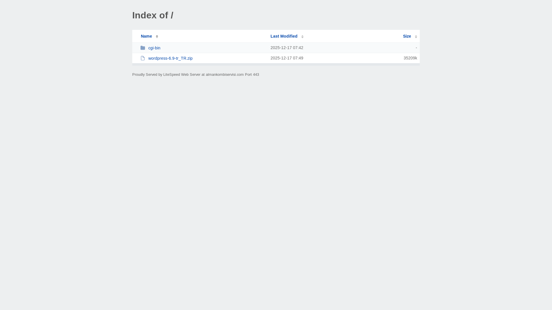 website screenshot of https://almankombiservisi.com/