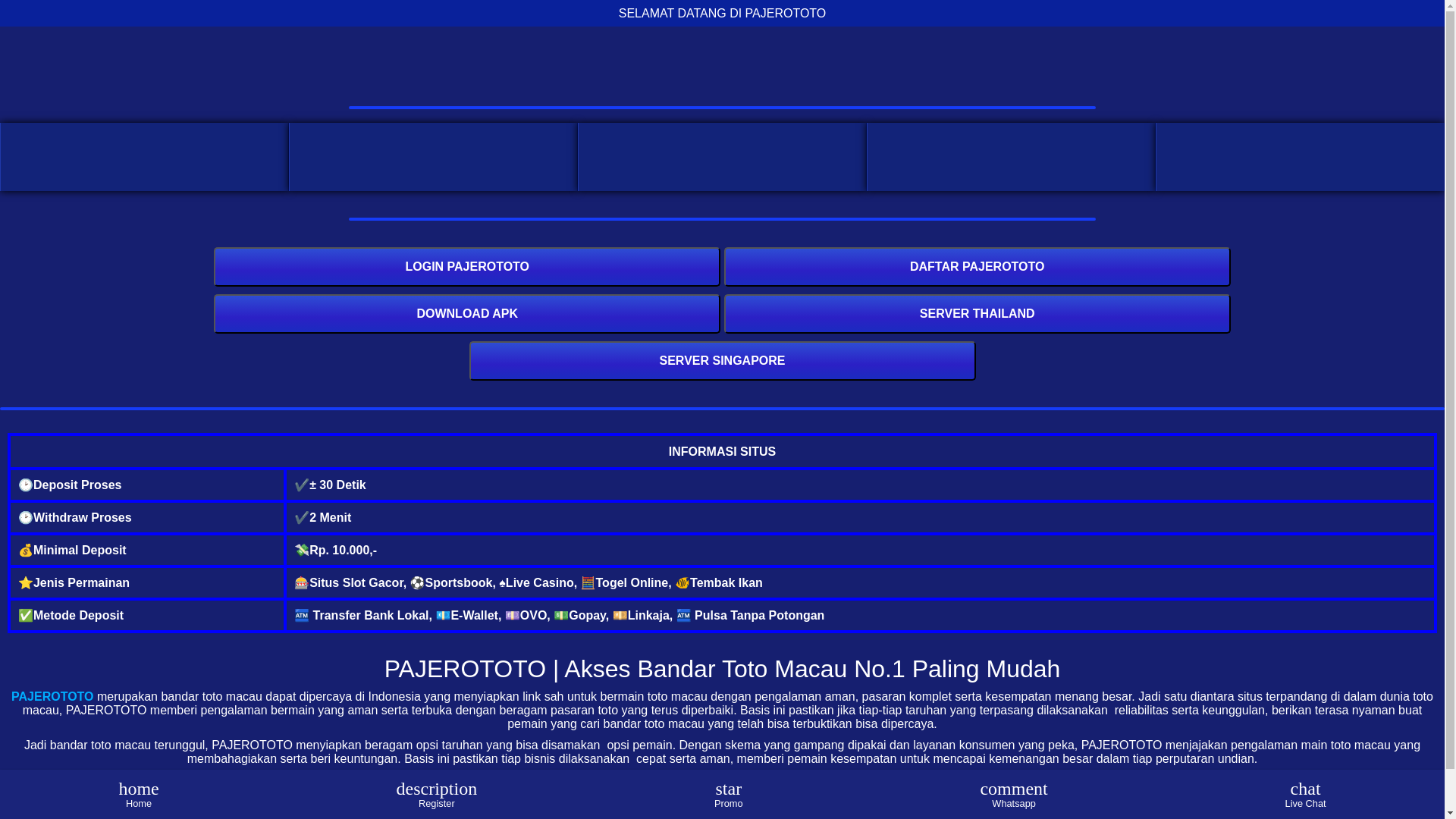 website screenshot of https://site-pajerototo.pages.dev/