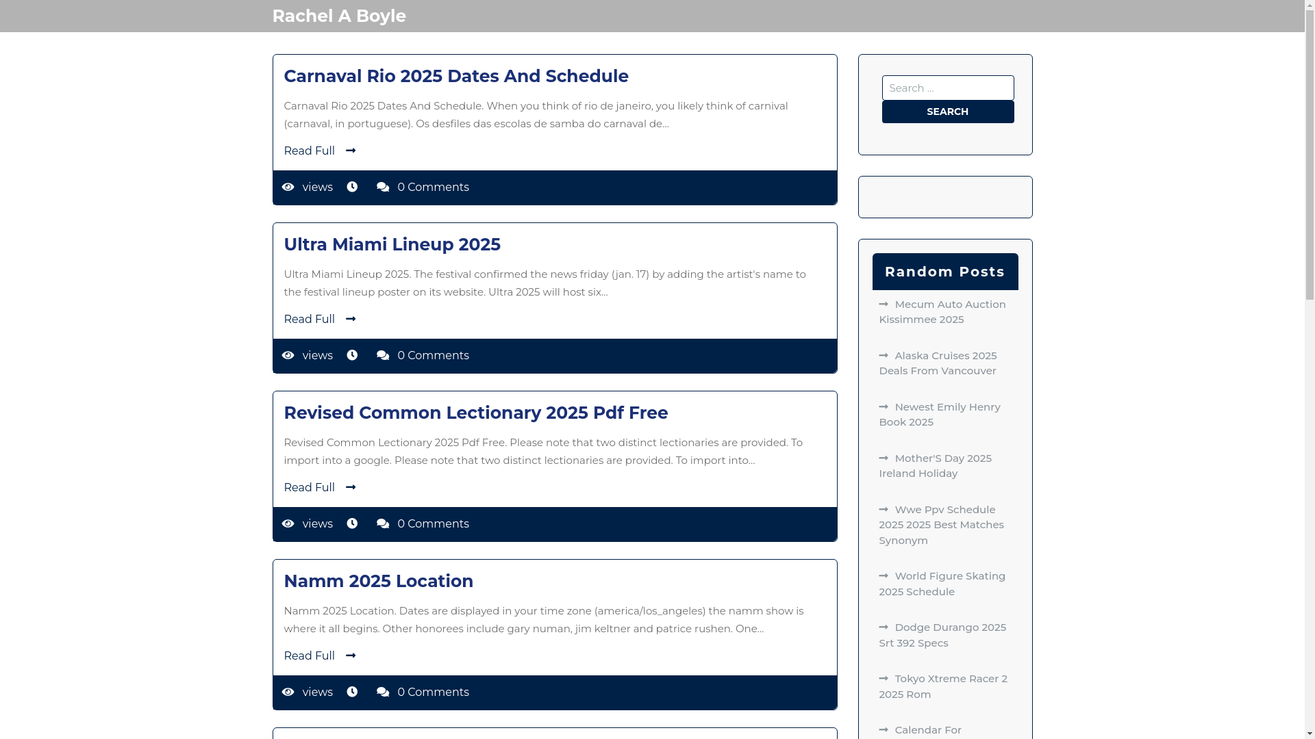 website screenshot of https://rachelaboyle.pages.dev/