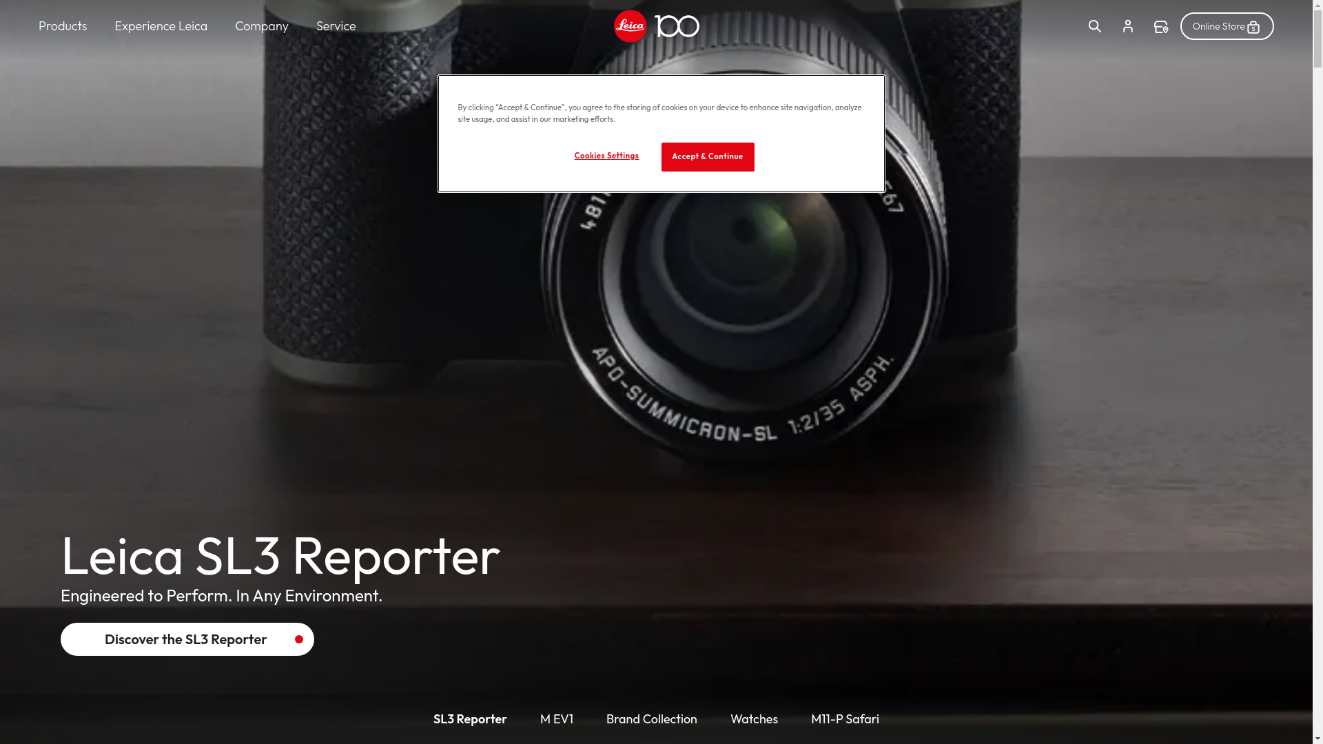 website screenshot of https://leicastore-nyc.com/
