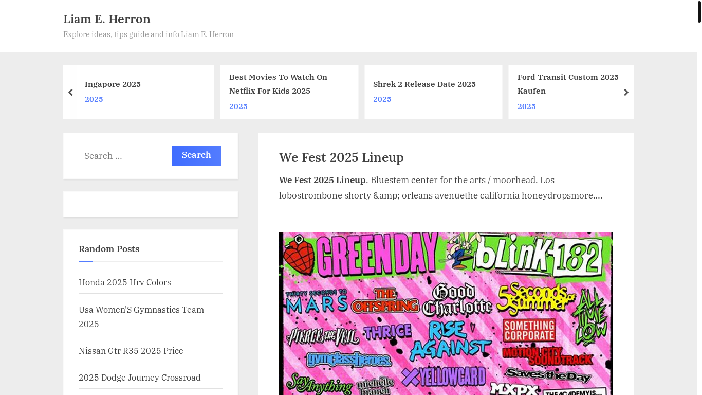 website screenshot of https://liamherrone.pages.dev/