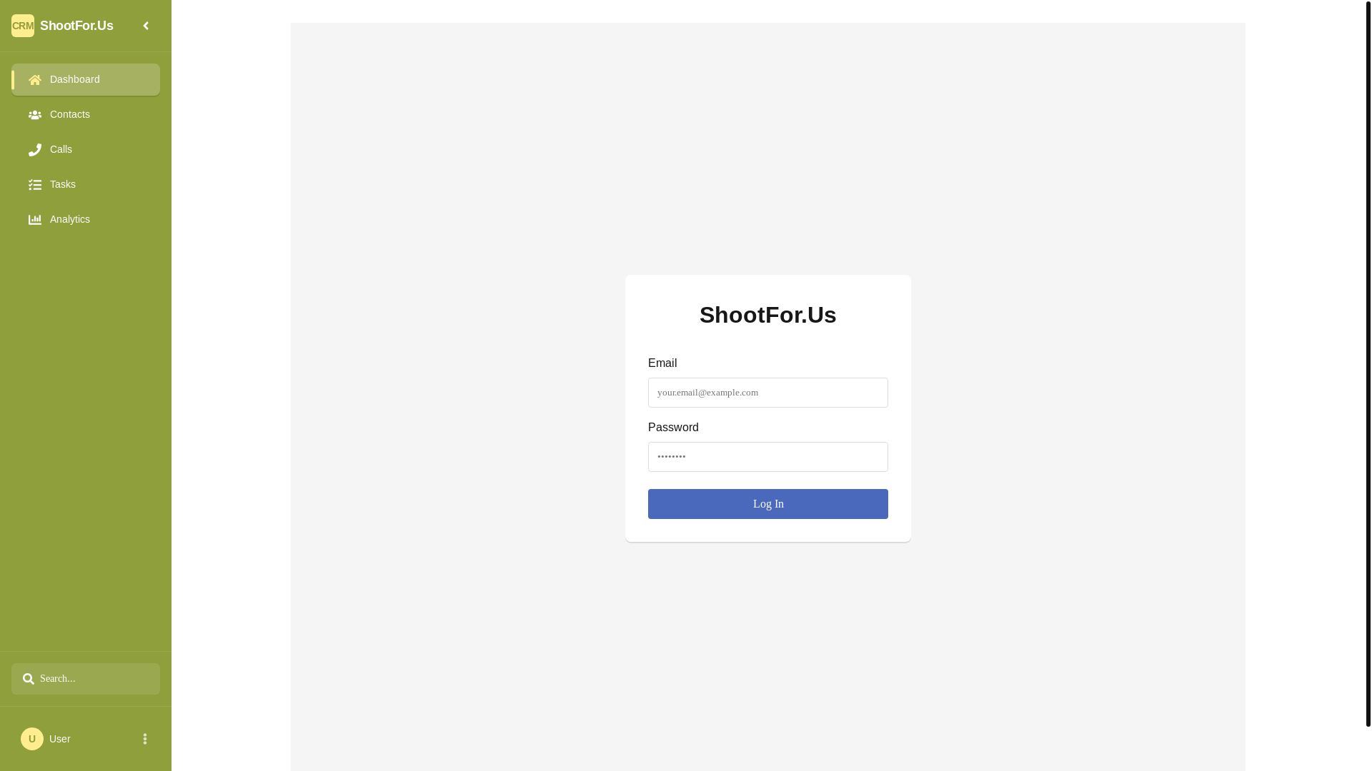 website screenshot of https://shoot-for-us-test.pages.dev/