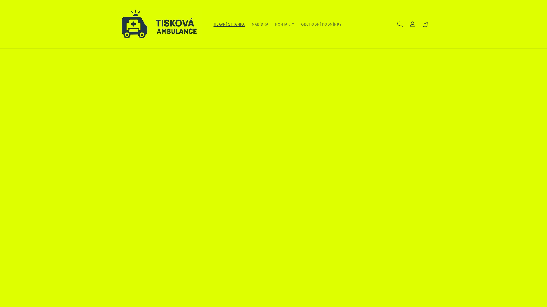 website screenshot of https://tiskova-ambulance.cz/