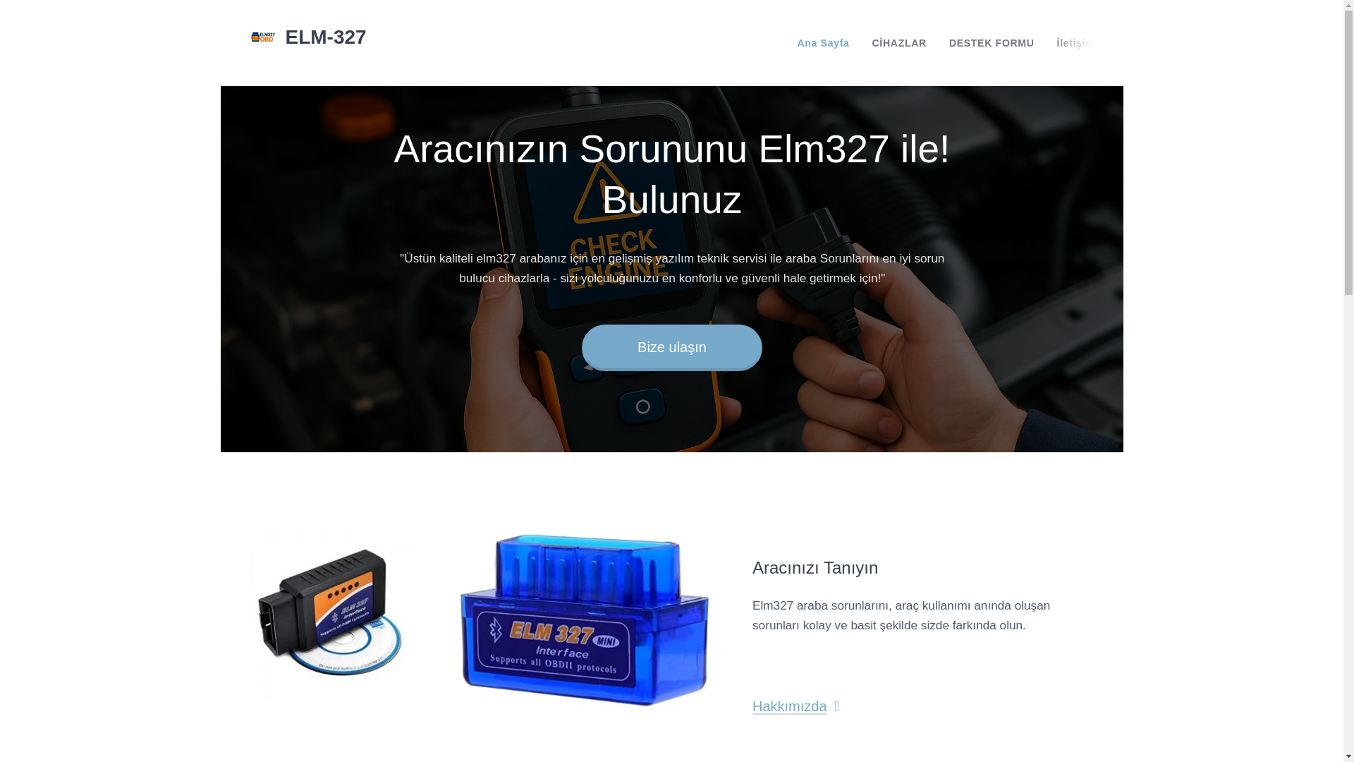 website screenshot of https://elm327.com.tr/