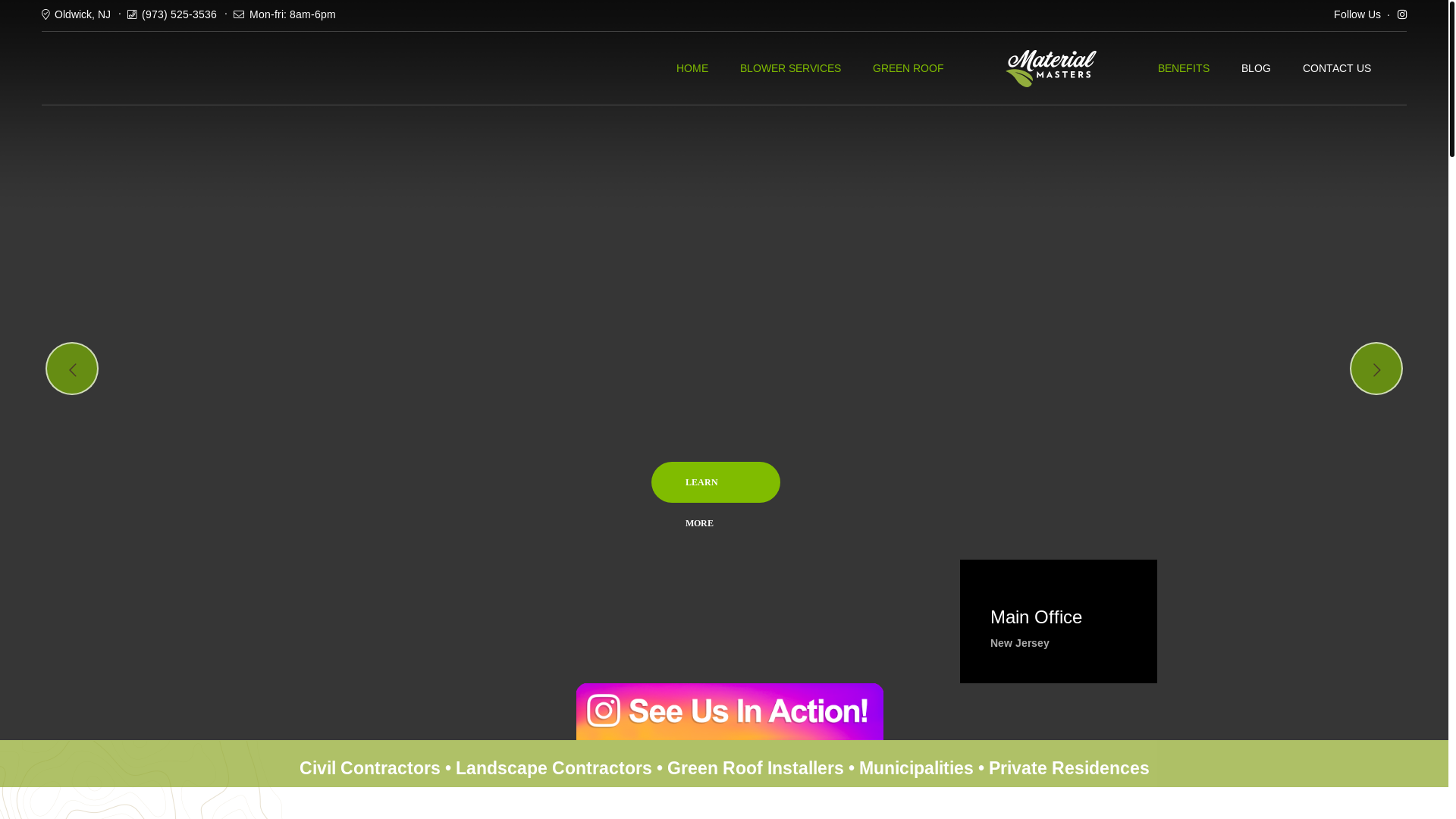 website screenshot of https://materialmastersteam.com/