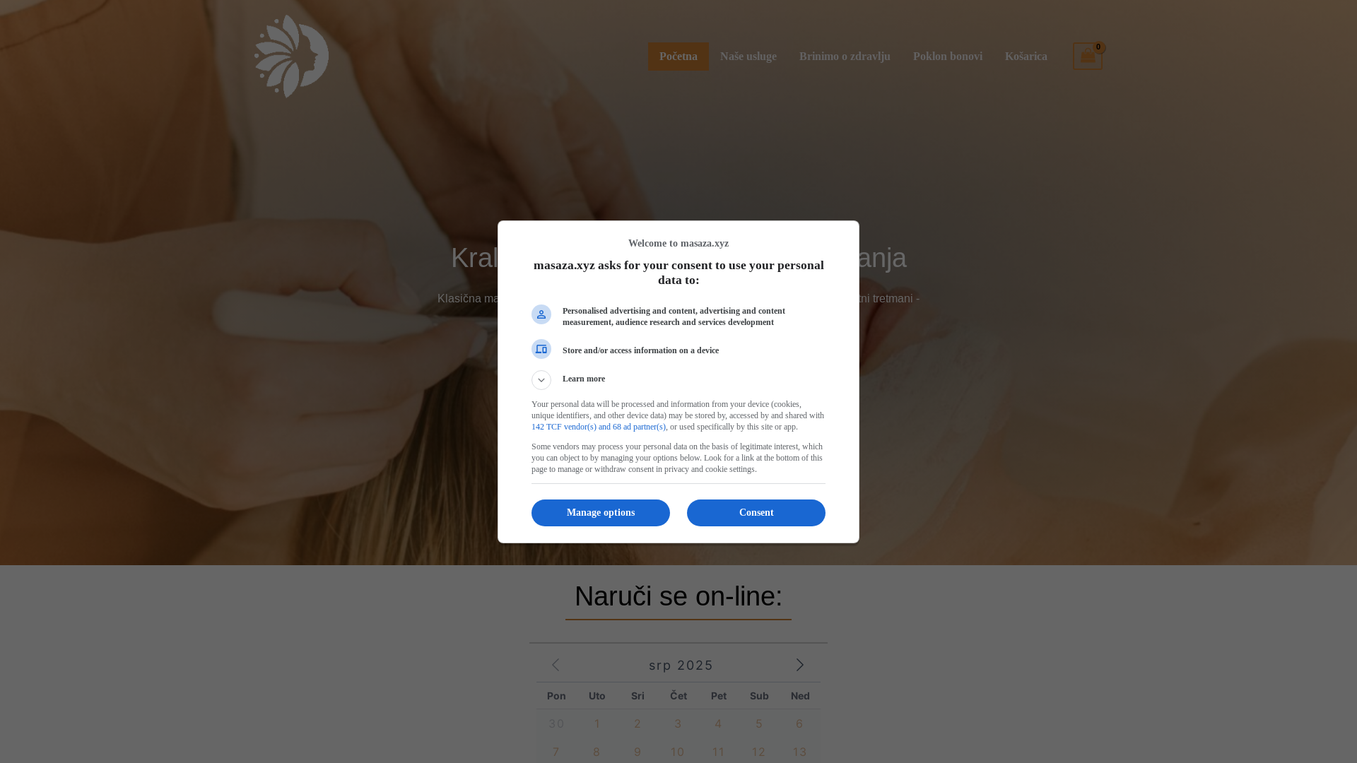 website screenshot of https://masaza.life/