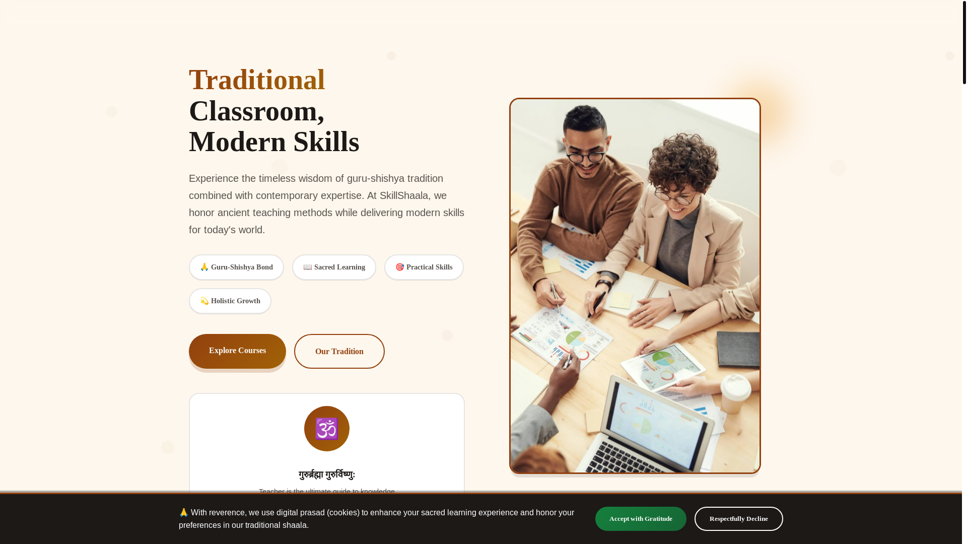 website screenshot of https://skillshaala.uk/
