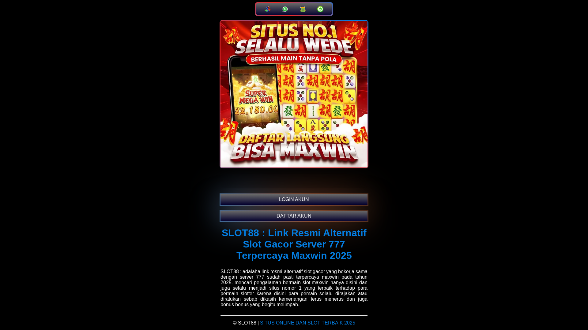 website screenshot of https://nevergiveup-slotresmi.pages.dev/