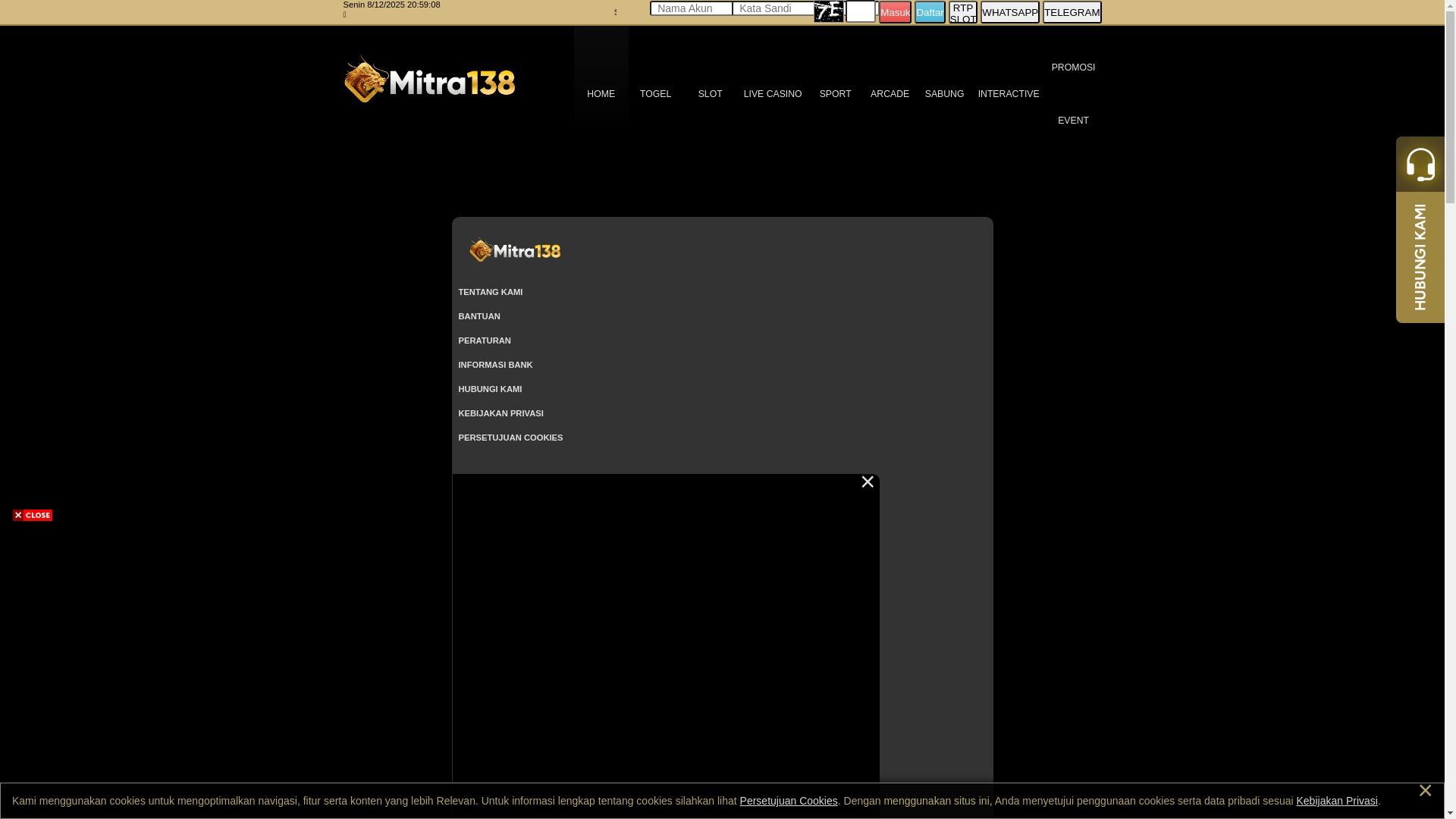 website screenshot of https://mitra138-oxva.com/