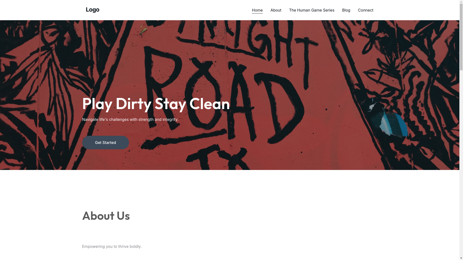 website screenshot of https://playdirtystayclean.com/