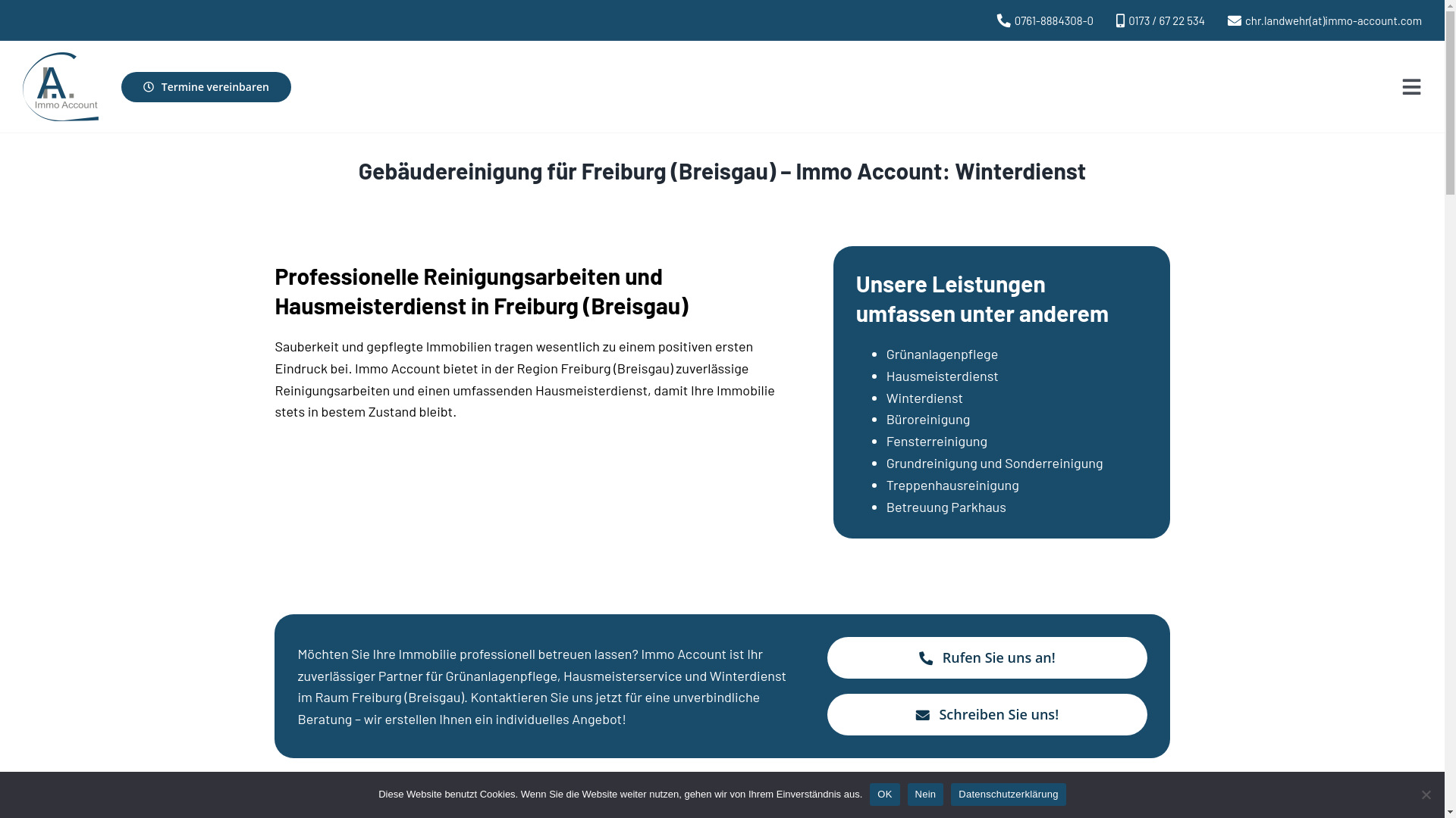 website screenshot of https://account-hausmeisterservice.de/