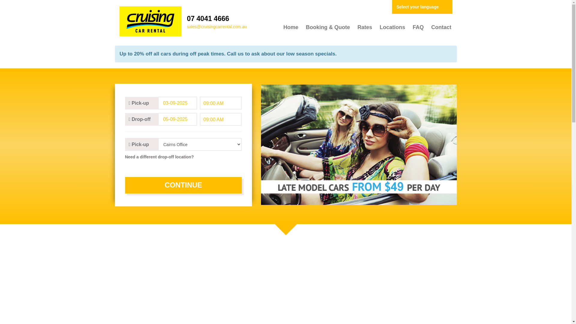 website screenshot of https://cruisingcarrental.com.au/en/terms/and/conditions
